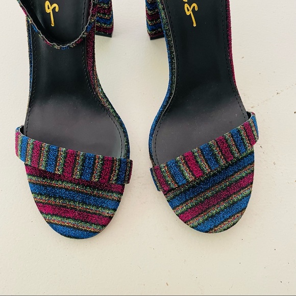 Lulus Taylor Rainbow Ankle Strap Heels - Picture 4 of 8